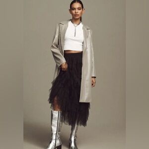 Mare Mare Sequin Longline Jacket Blazer Champagne Coastal Grandma Party GlamM